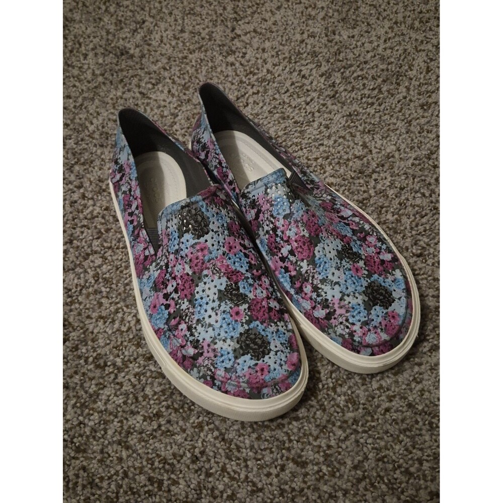 Crocs Citilane Roka Womens Floral Slip On Shoes Sneakers Tropical Pink Size 8